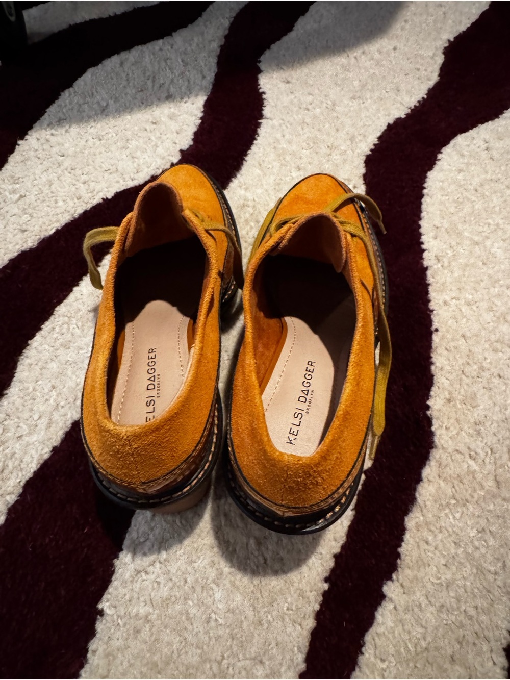 Kelsi Dagger Suede Mustard Yellow Slip-On Loafer Size Women’s 8.5